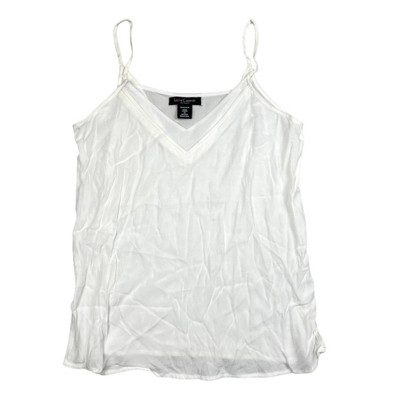 Scotty Cameron Tops - Love Cameron Women LARGE Off White Strappy V Tank Top Loose Casual Shirt Blouse